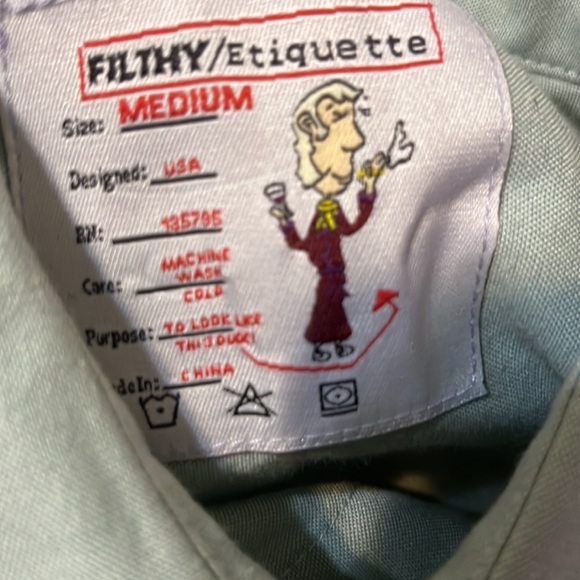 Filthy Etiquette Robert Color-Block Button-Up / Size Medium - Picture 6 of 6